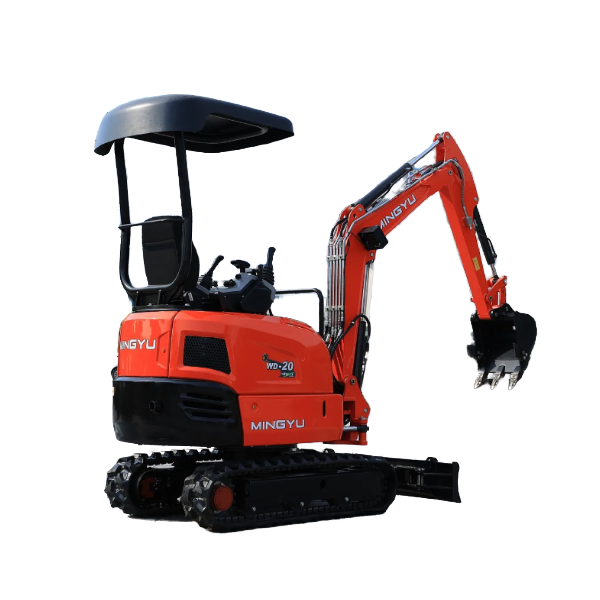 Used WD20 Mini Crawler Compact Excavator - Retractable Track Hydraulic Digger with Japanese Engine