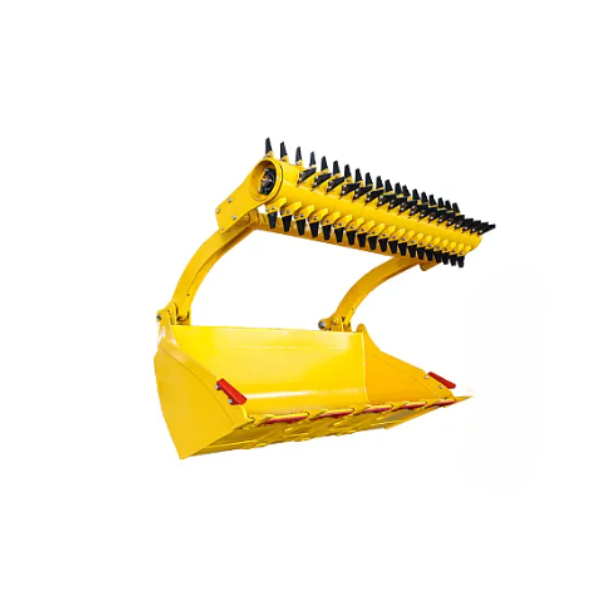 Used Wheel Loader Attachments - Grass Straw Grapple Bucket & Silage Defeeder for Farm