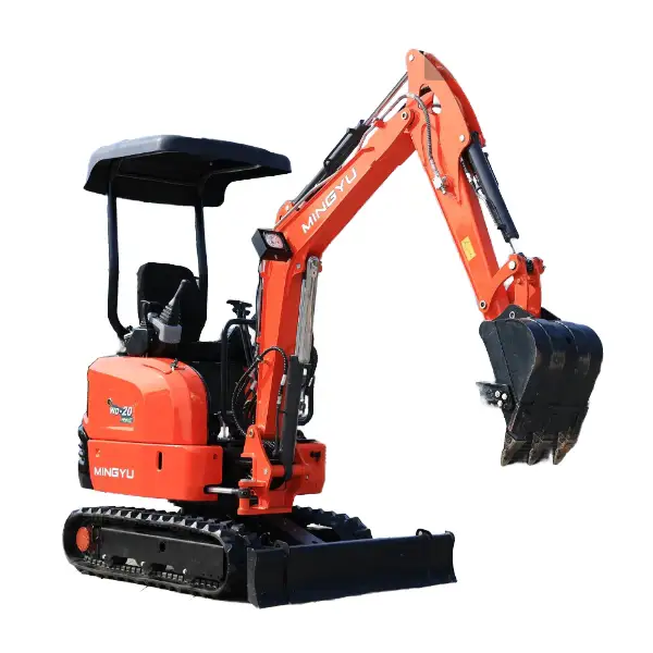Used WD20 Mini Crawler Compact Excavator - Retractable Track Hydraulic Digger with Japanese Engine