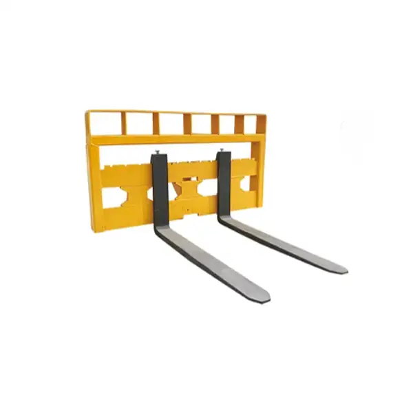 Used Wheel Loader Attachments - Heavy Duty Pallet Fork & Grapple Clamp for Cargo Transport