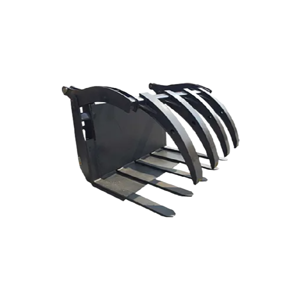 Used Wheel Loader Attachments - Grass Straw Grapple Bucket & Silage Defeeder for Farm